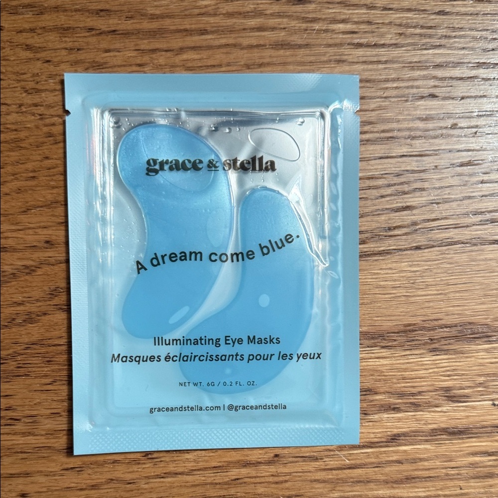 grace & stella Blue Illuminating Eye Masks - Hydrating Gel Patches